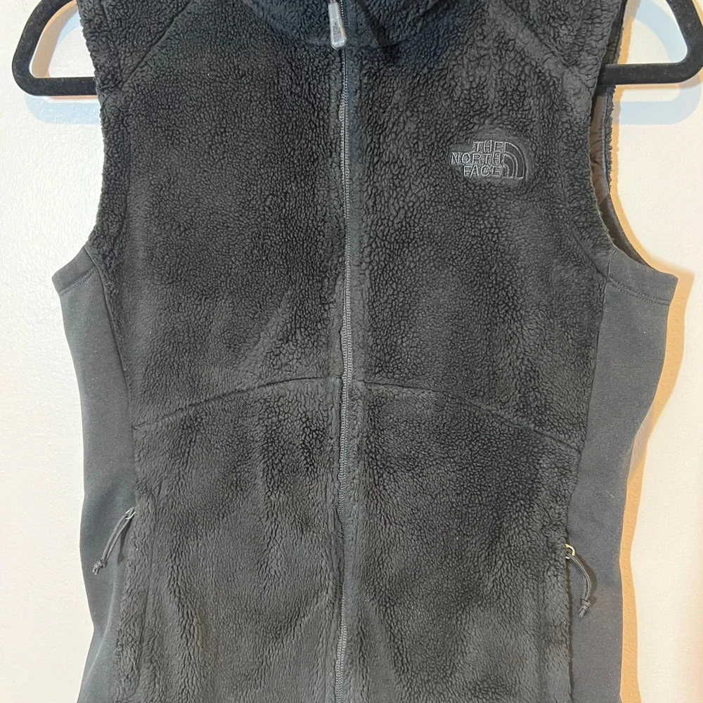 The‎ North Face Womens Osito High Pile Black Fleece Vest Full Zip Size Small